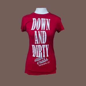 Pima Apparel Graphic T-Shirt | Red Crabs Print | Size M | Vintage